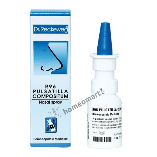 Reckeweg R96 Nasal Spray, Dr Reckeweg R96, homeopathic nasal spray, blocked nose spray, nasal congestion spray, allergy nasal spray, sinus congestion relief, German homeopathic nasal spray, homeopathy for blocked nose, nasal spray for sneezing
