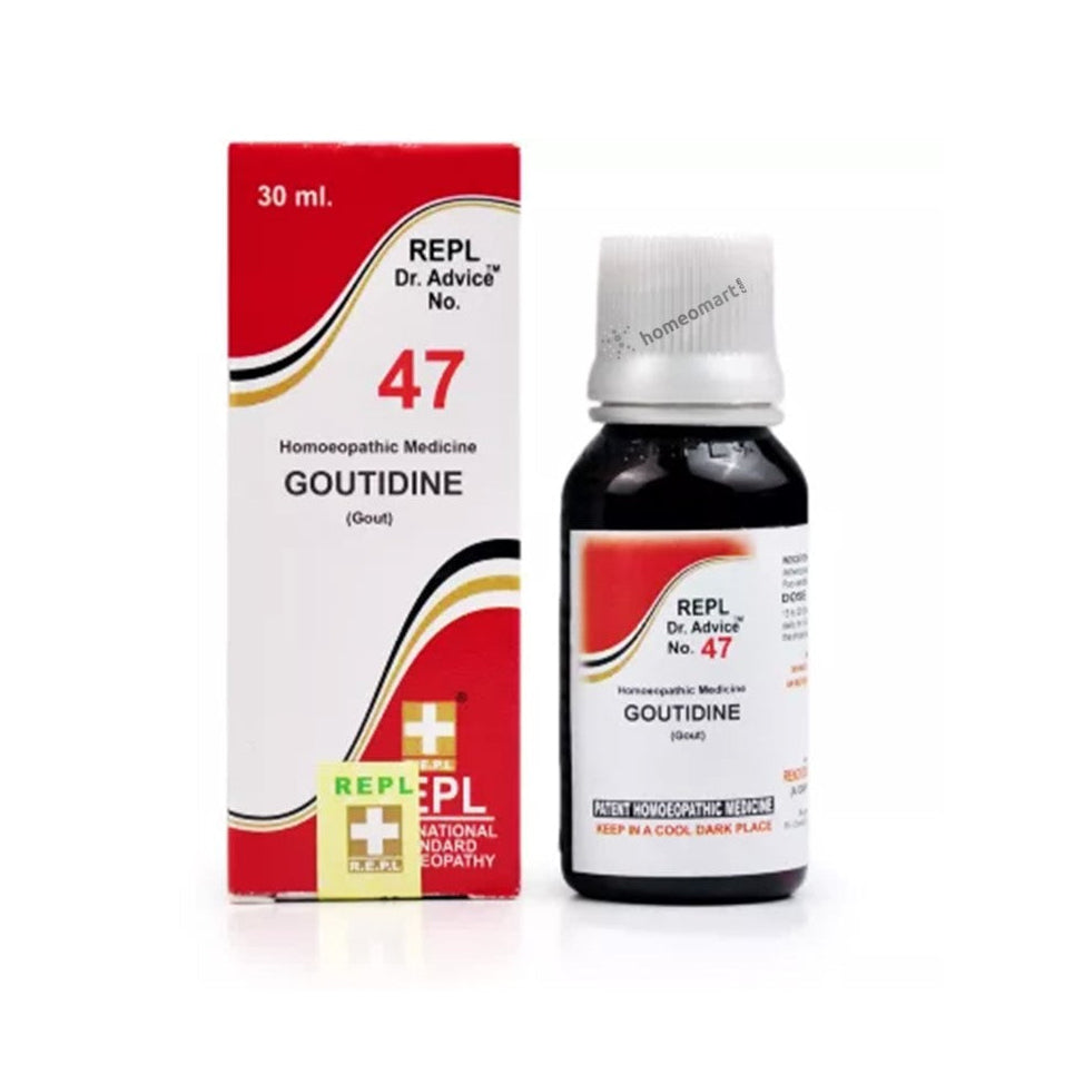 Get fast relief from gout pain and joint swelling with REPL 47. Natural homeopathic formula to reduce uric acid, inflammation & restore mobility.