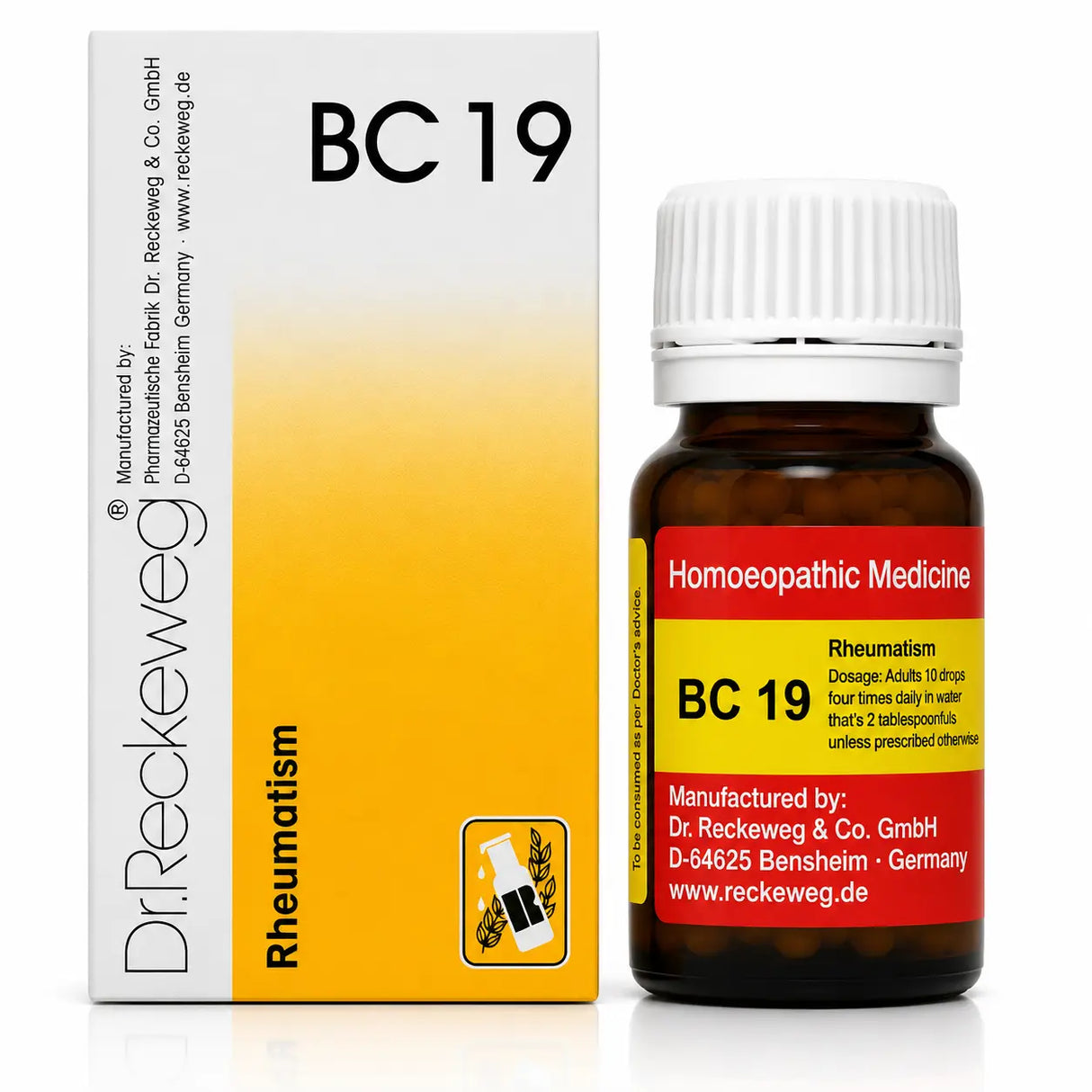 Dr.Reckeweg Bio-combination (BC19) Tablets for Joint & Muscle Pain Relief