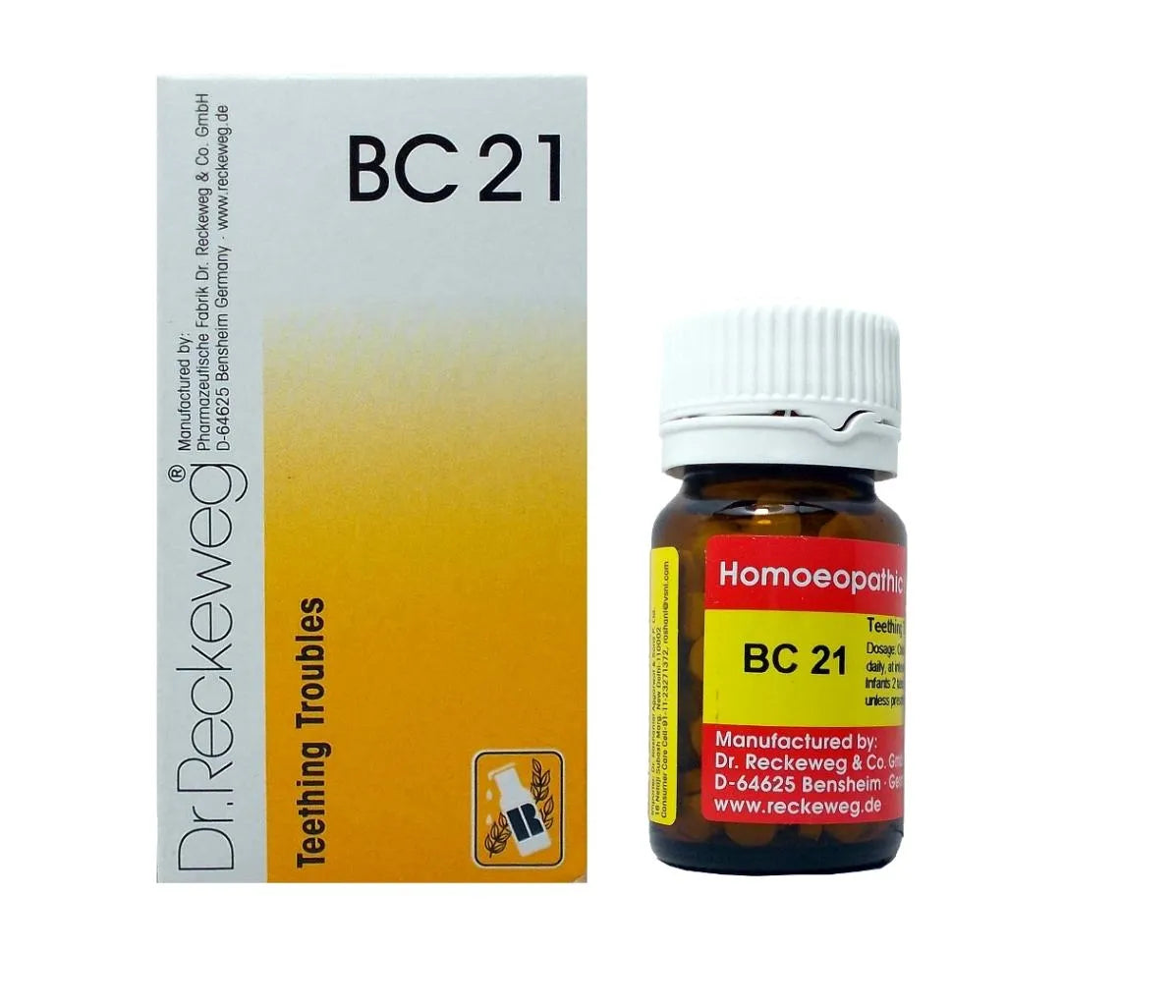 Dr. Reckeweg Bio-combination (BC21) Tablets for Natural Teething Relief in Babies