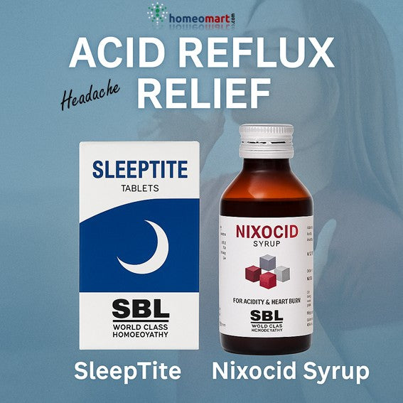 Acidity Headache Combos – Homeopathic Relief for Acid Reflux & Digestive Headaches
