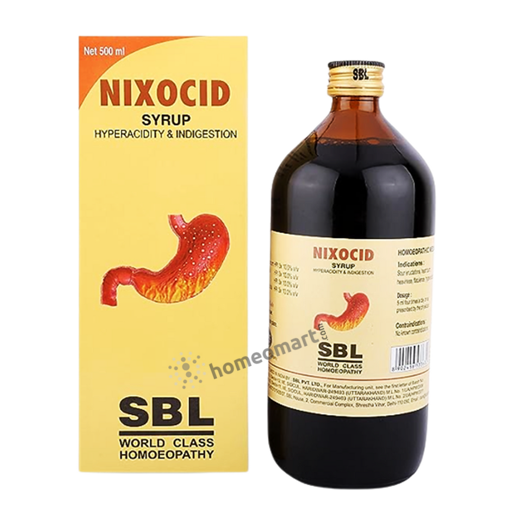 SBL Nixocid Syrup, 500ml pack  hyperacidity, indigestion