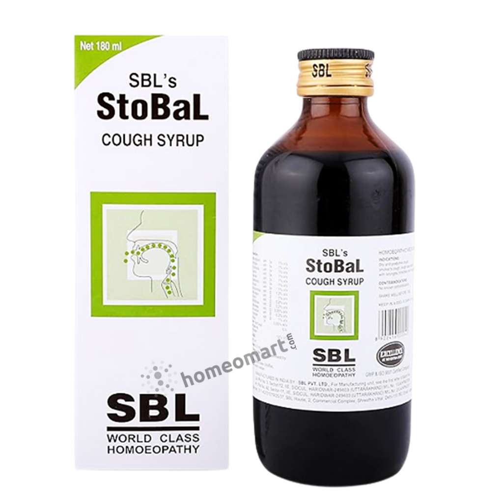 SBL Stobal Cough Syrup. Dry and wet cough, throat irritation, laryngitis