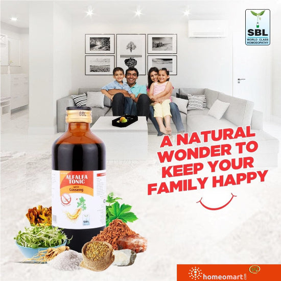 Boost energy, stamina & recovery with SBL Alfalfa Tonic. Fortified with Ginseng, Alfalfa & Avena Sativa. Safe for fatigue, weakness & post-illness care.