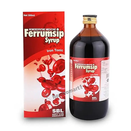 Combat anemia and iron deficiency naturally with SBL Ferrumsip Iron Tonic. Boosts hemoglobin, restores vitality, and supports healthy blood production.
