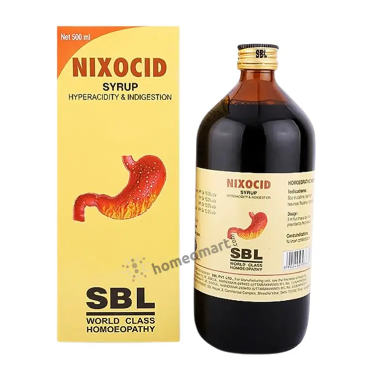 SBL Nixocid Syrup, 500ml pack  hyperacidity, indigestion