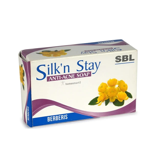 Buy SBL Berberis Soap for acne, pimples, dark spots & scars. Lightens complexion, nourishes skin & restores natural glow. Ideal for daily use