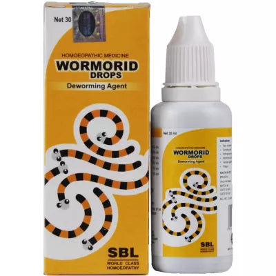 SBL Wormorid Drops online – a safe homeopathic remedy for deworming in kids. Helps relieve itching, appetite loss, and digestive issues from worm infestations.