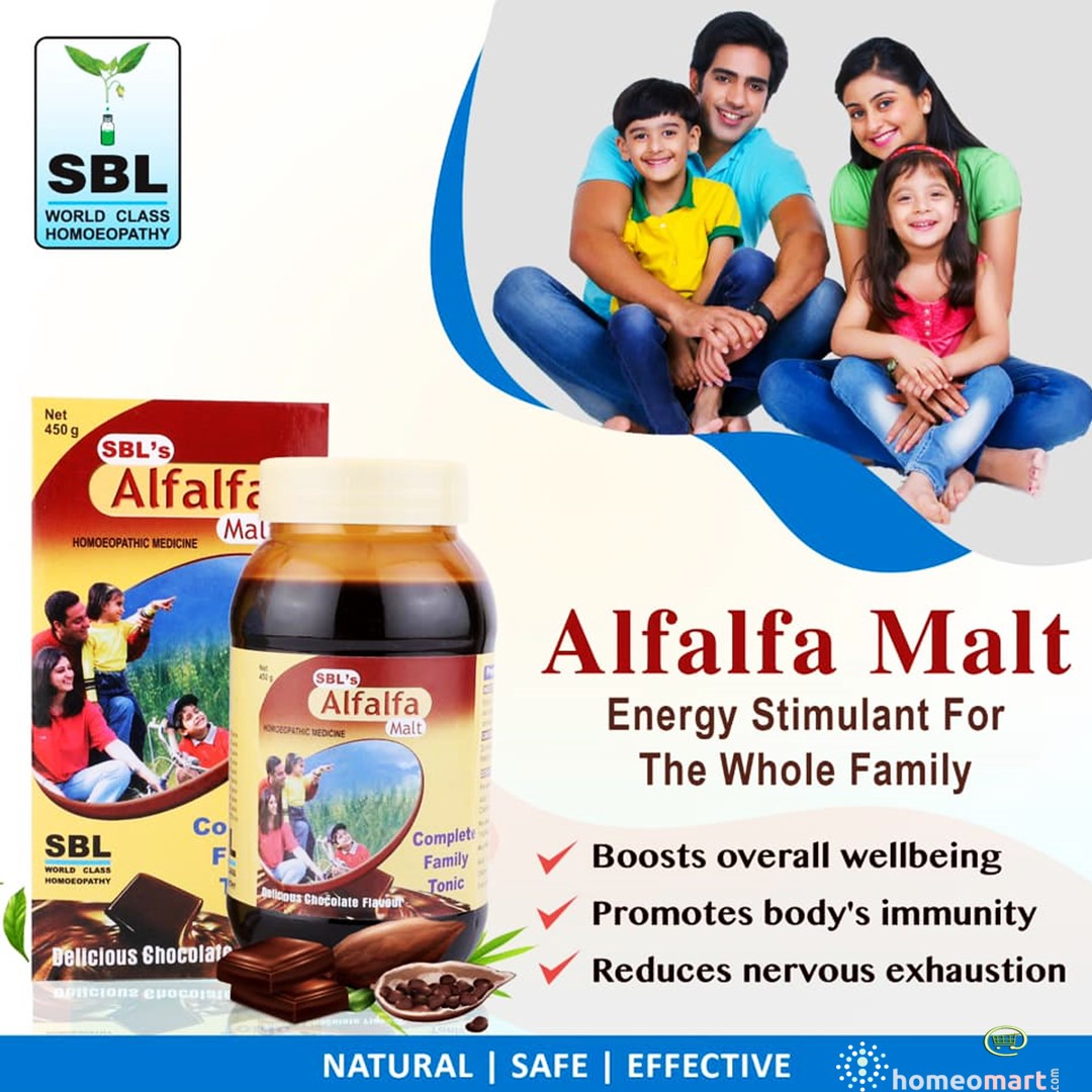 know the SBL alfalfa malt benefits in  appetite loss, weakness, immunity, nervous exhaustion