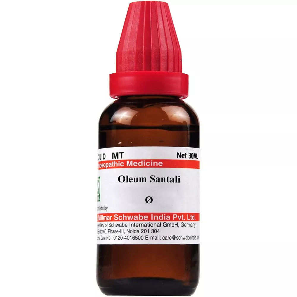 Oleum Santali tincture homeopathy 30ml bottle from schwabe