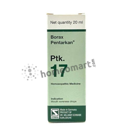 Schwabe Germany (WSG) Borax Pentarkan PTK. 17 for mouth soreness