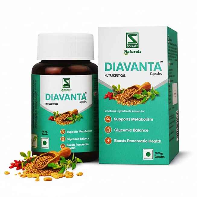 Diavanta Nutraceutical Capsules bottle and packaging on a white background