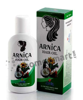 Nourish your scalp & revive your hair naturally! Similia Arnica Hair Oil fights dandruff, reduces hair fall, and restores soft, strong, and youthful hair.