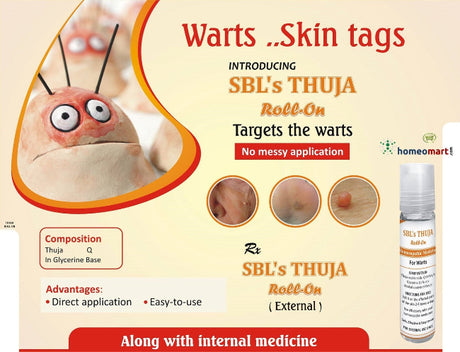 sbl homeopathy roll on medicine for warts