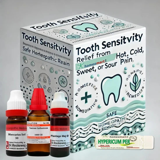 Soothe sensitive teeth naturally! Relief from hot, cold, sweet, or sour pain with safe homeopathic remedies. No harsh chemicals, just effective care.