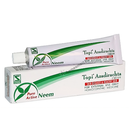 Schwabe Topi Azadirachta Cream for Skin Diseases (Boils, Ulcers, Eczema, Itching, Scabies) Pack of 3