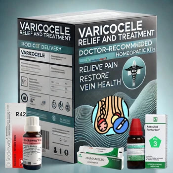 homeopathic kits for varicocele relief. Address pain, swelling, and vein health
