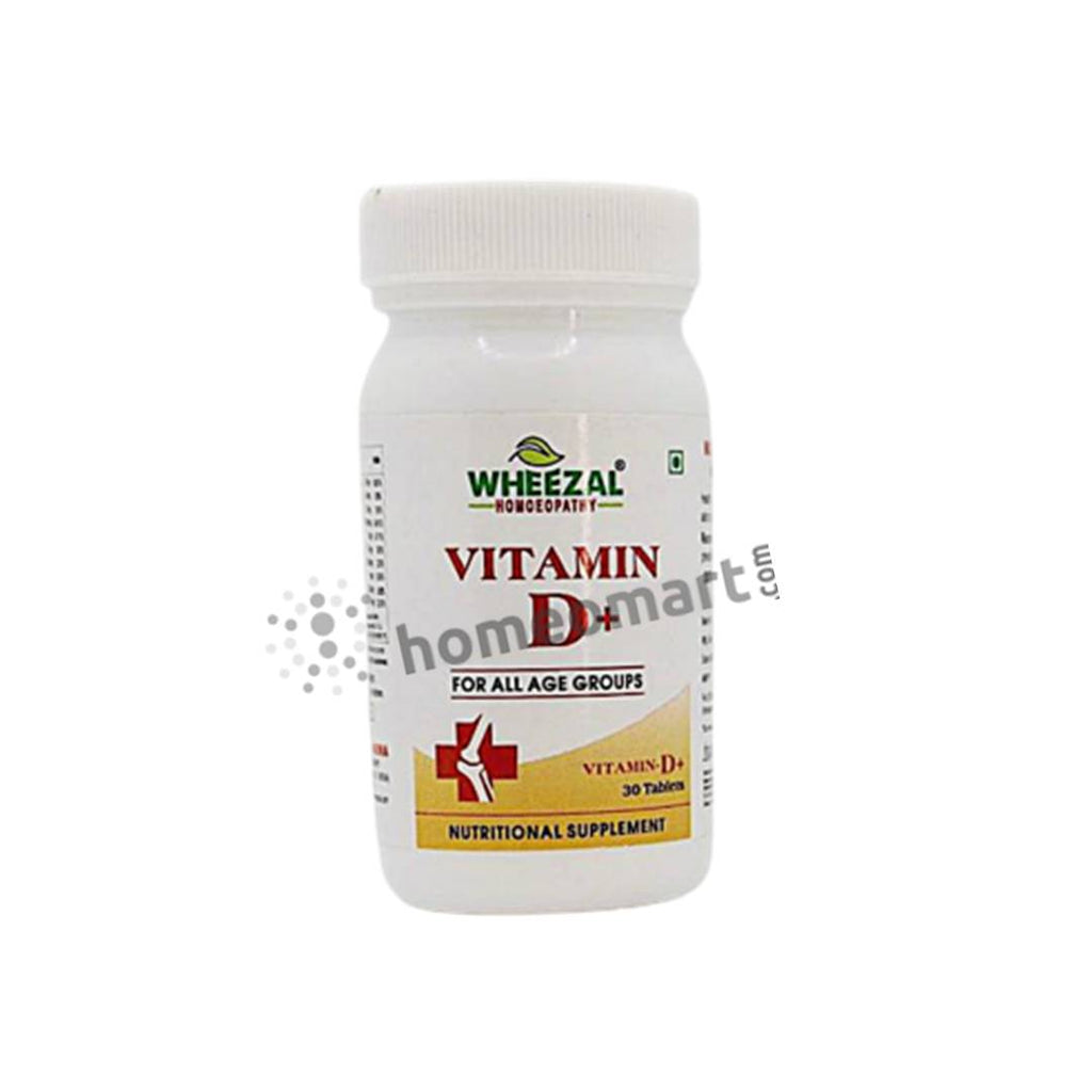 Wheezal Vitamin D+ tablets for bone strengthening