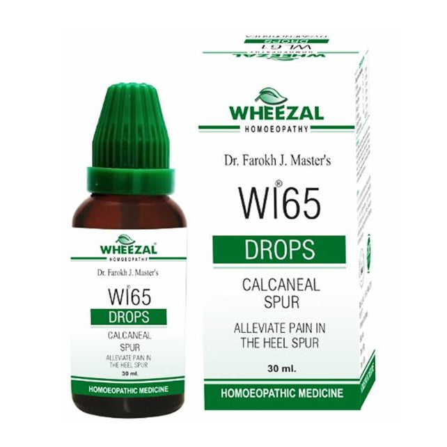 Wheezal WL65 Homeopathic Drops for Bone Pain Relief & Heel Inflammation Support