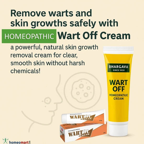 wart remover cream with Thuja occidentalis Extract, Calcarea Fluoricum, Sabina