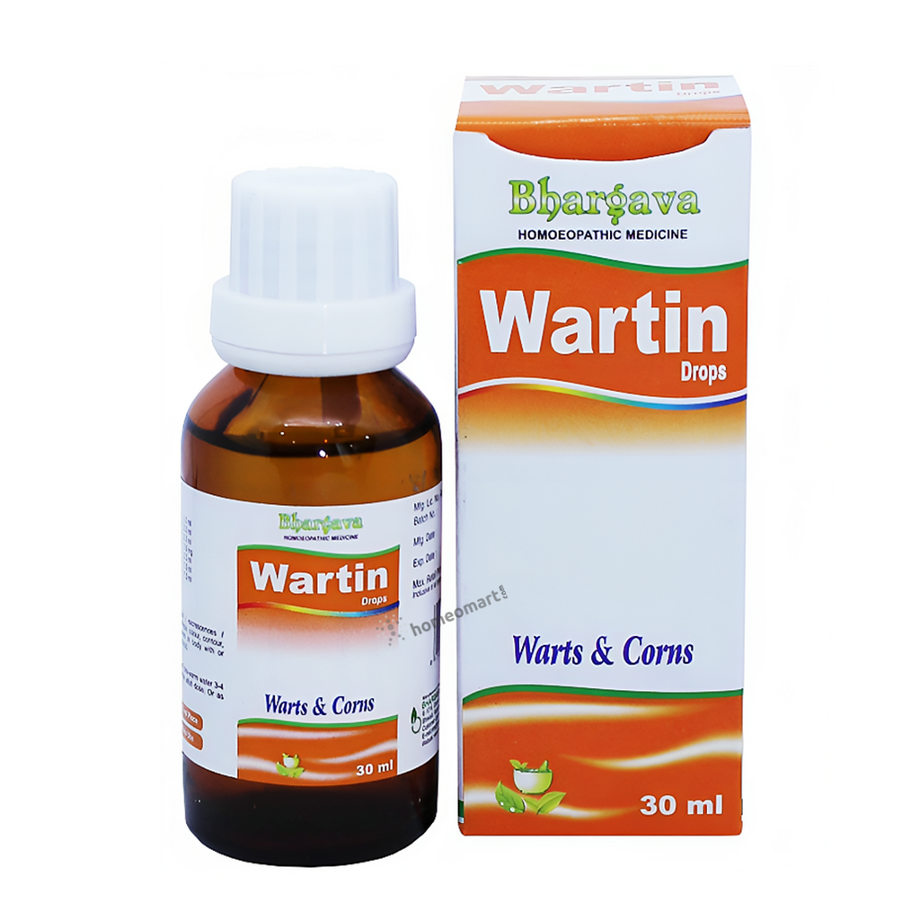 Bhargava Wartin Drops for Warts and Corns. Thuja, Nitric Acid