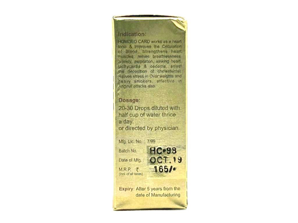 Homeo Card heart homeopathy drops dosage
