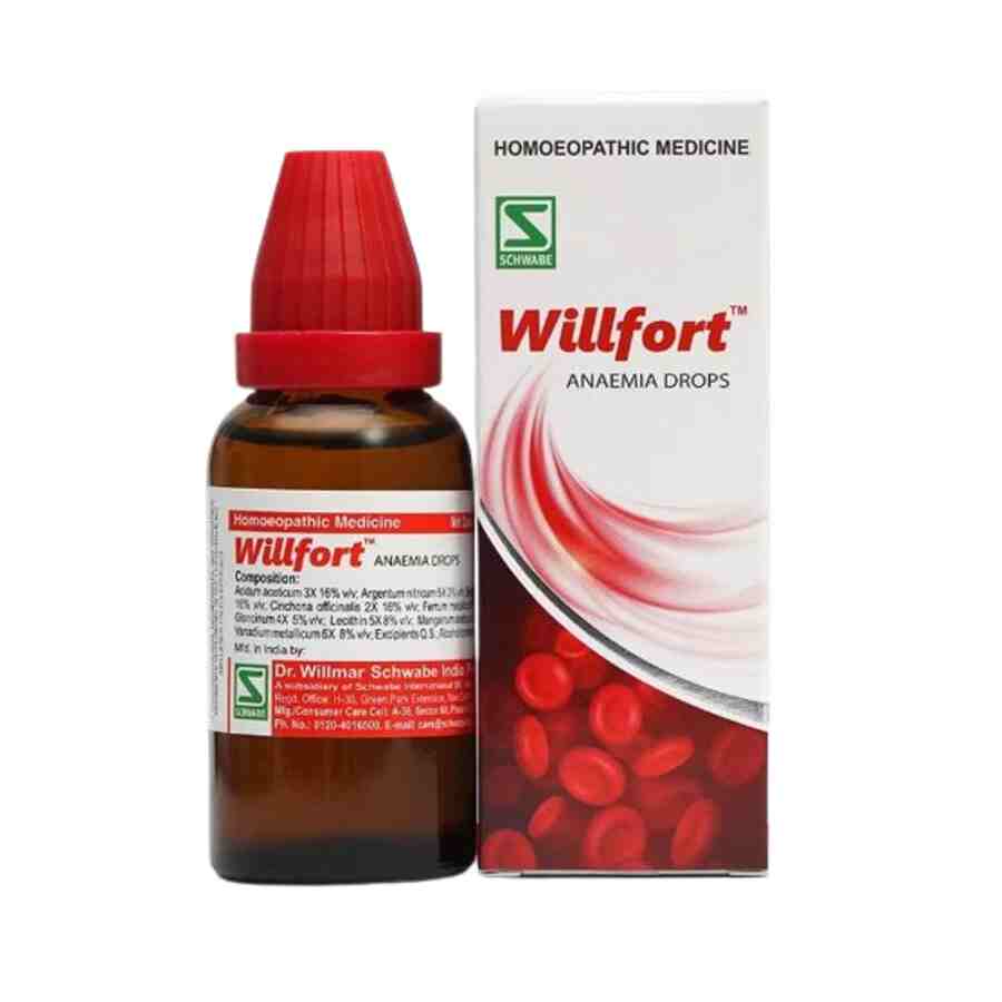 Schwabe Willfort™ Homeopathic Drops for Anaemia Relief | Boosts Haemoglobin & Vitality