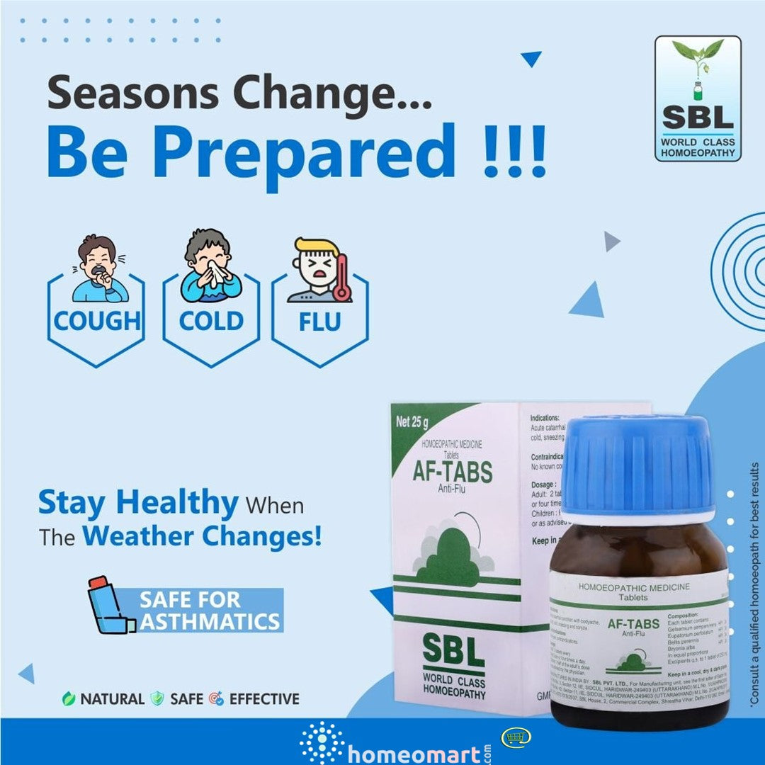 best anti flu tablets safe homeopathic SBL AF