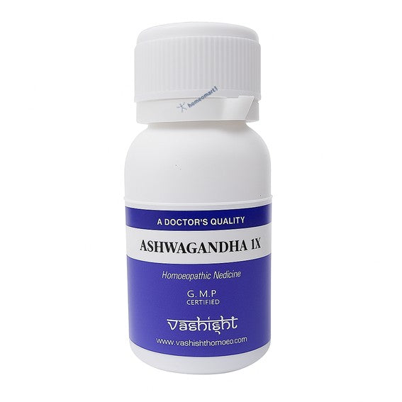 Vashishth Ashwagandha IX bottle on a white background