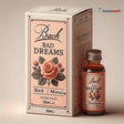 A product image showing a Bach Flower Remedy for Bad Dreams, which includes a 30ml bottle and a packaging box with the Bach brand and 'Bad Dreams' text. The remedy is portrayed as a solution for peaceful sleep with a graphical representation of a rose and leaves on the packaging.