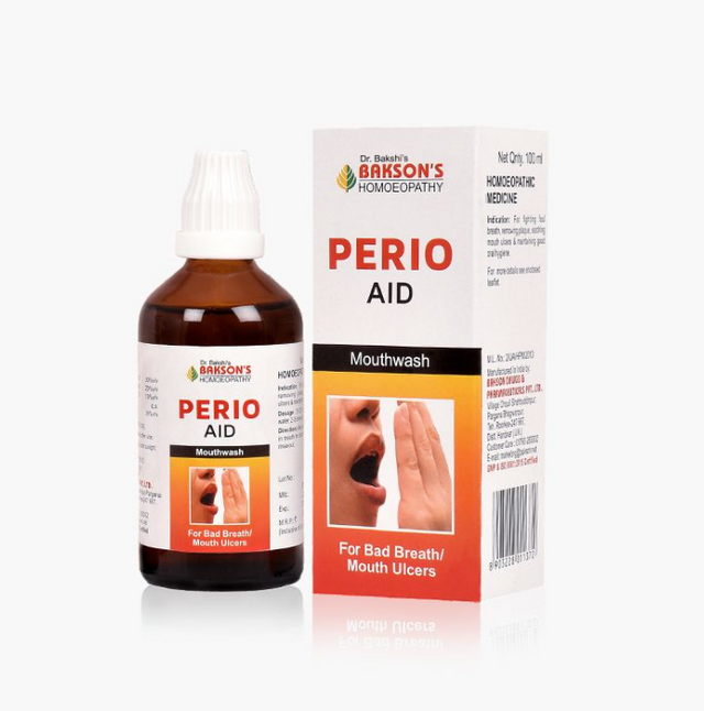 Bakson Perio Aid Mouth Wash oral hygiene, gingivitis