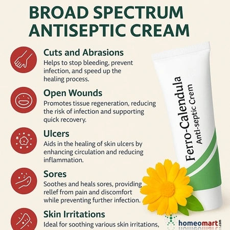 Best Calendula antiseptic cream for cuts, burns and skin healing