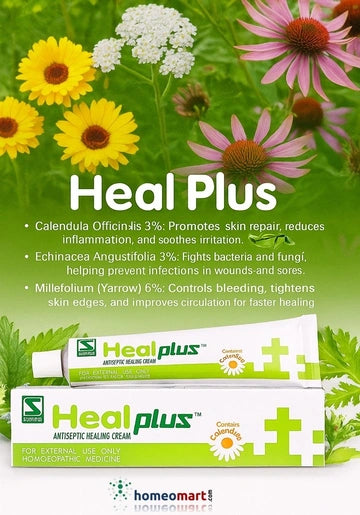 Give your skin the natural care it deserves with HealPlus Antiseptic Cream. Whether it’s a kitchen cut, a diaper rash, or a pressure sore, HealPlus provides fast, soothing relief and reliable protection.