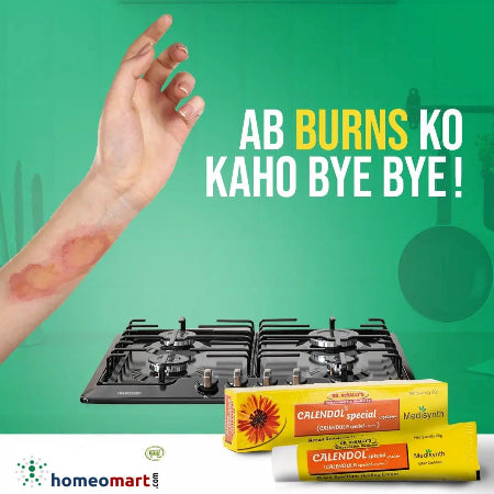 skin burn marks removal cream in homeopathy with goodness of calendula