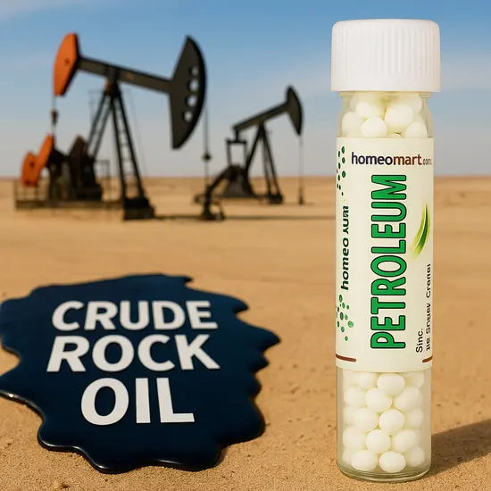Get petroleum benefits in potentized homeopathic medicated pills in various potencies