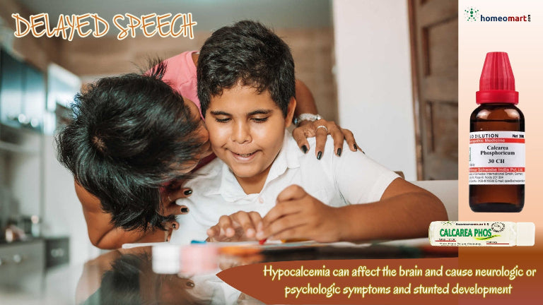 calcarea phos for delayed speech development in children