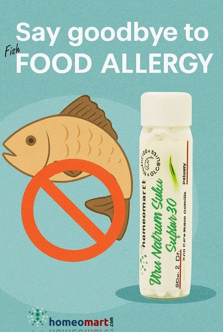 fish food allergy medicine in homeopathy