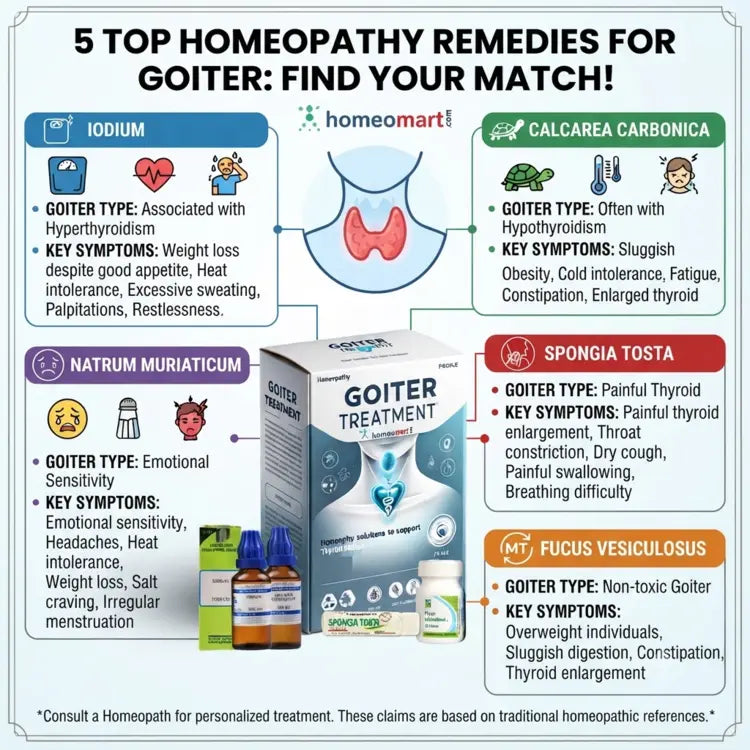 best homeopathic medicines for goiter, homeopathy for enlarged thyroid gland, medicine for thyroid swelling in neck, homeopathy for hyperthyroidism goiter, homeopathy for hypothyroidism goiter, remedy for toxic goiter, remedy for non toxic goiter, thyroid lump natural treatment, iodium, calcarea carb, natrum muriaticum, spongia tosta, fucus vesiculosus,