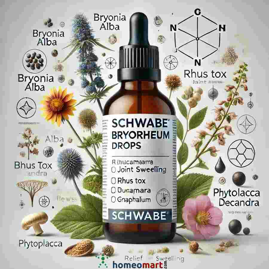 joint pain swelling and stiffness medicine homeopathic Bryorheum drops
