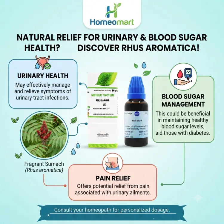 Rhus Aromatica Q, Mother Tincture, Urinary Tract Infection, UTI Support, Bladder Health, Frequent Urination, Burning Urination, Urinary Urgency, Bladder Weakness, Bedwetting, Nocturnal Enuresis, Urinary Incontinence, Diabetes Support, Blood Sugar Support, Homeopathic Mother Tincture, Homeopathy, Kidney Support, Urinary Wellness, Natural Urinary Care