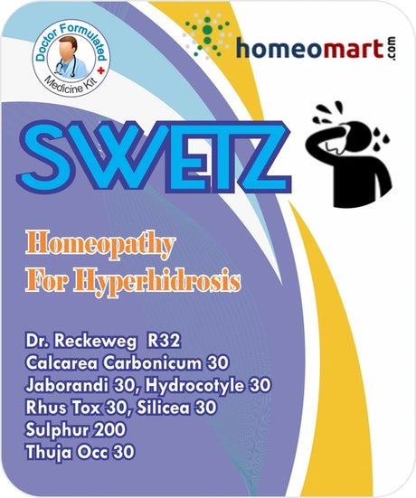 Stop excessive sweating naturally! Our homeopathy kit tackles hyperhidrosis at its root