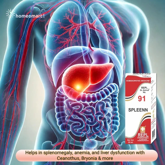 REPL SPLEENN supports spleen health, reducing enlargement, pain, and swelling