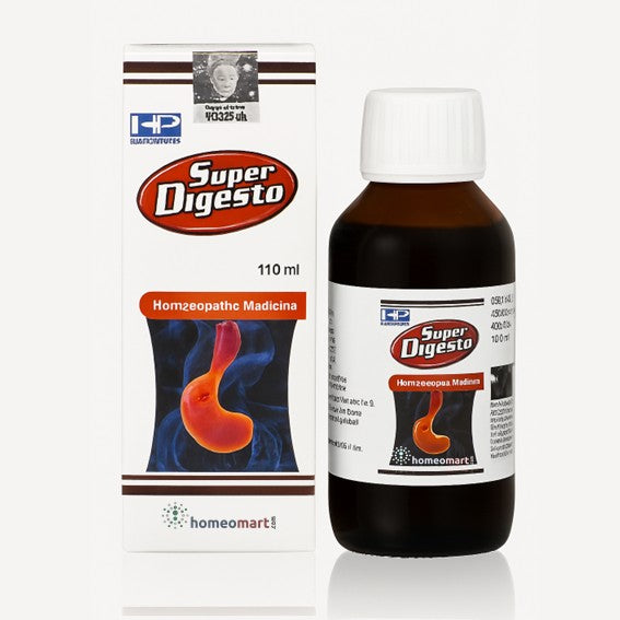 Super Digesto bottle and packaging on a white background