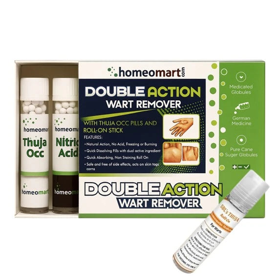 Experience powerful dual-action wart relief with this comprehensive kit that targets skin growths both internally and externally.