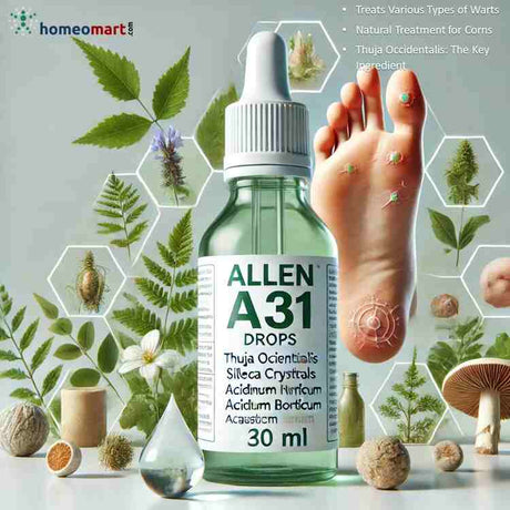 Warts treatment drops in homeopathy