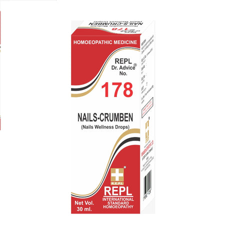 Homeopathy REPL Dr Adv No 178 nails-crumben drops