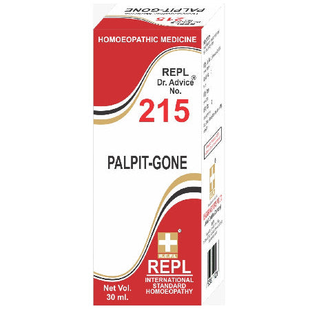 homeopathy REPL Dr Adv No 215 palpit-gone drops