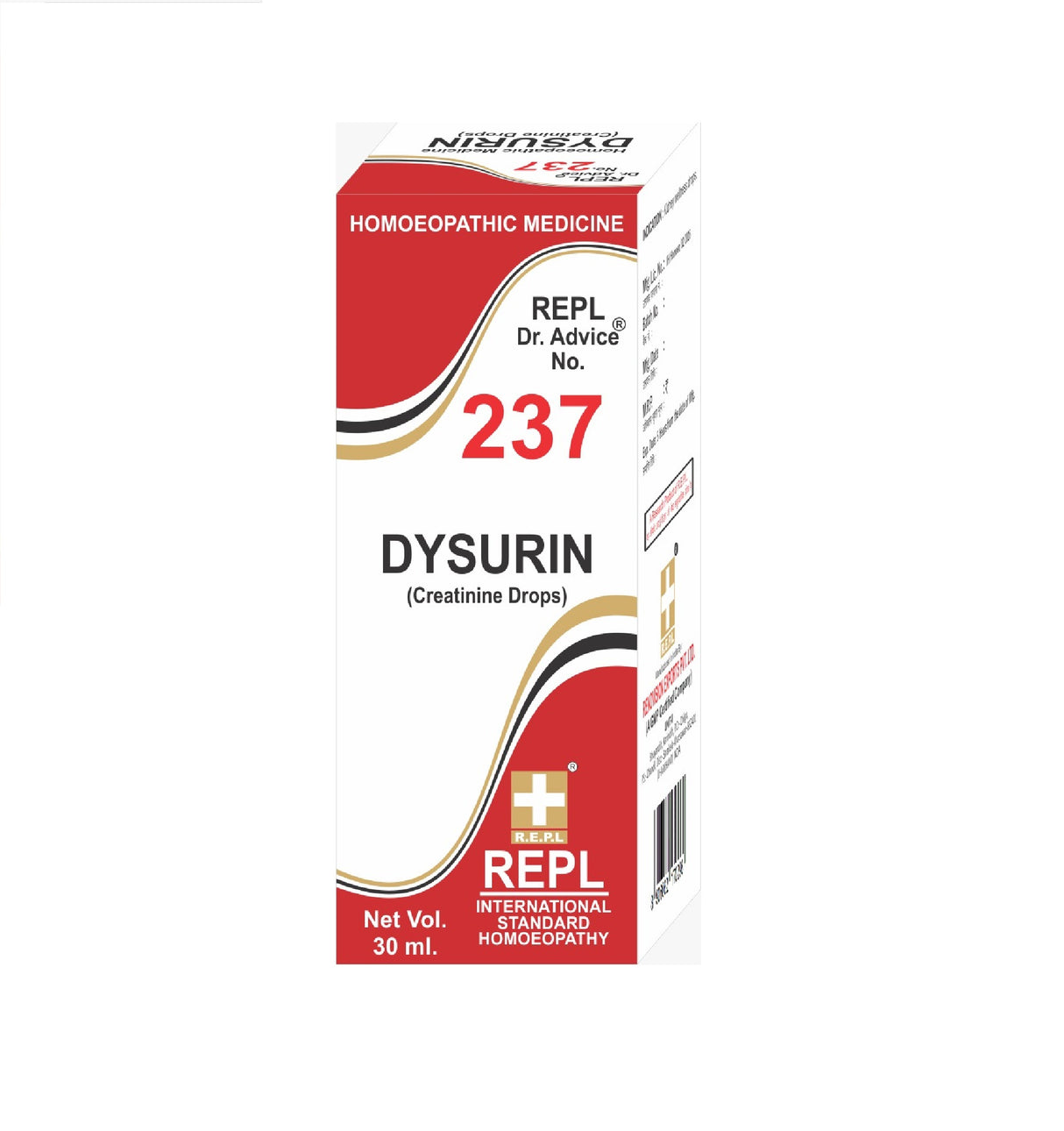Homeopathy REPL Dr Adv No 237 dysurin drops