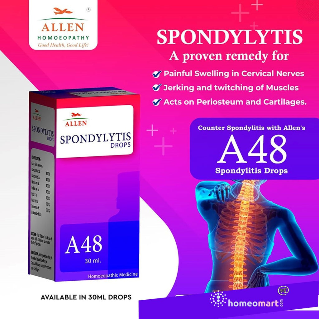 Spondylitis treatment at home remedy allen A48 drops