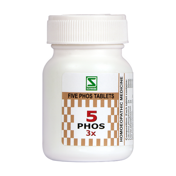 Schwabe Five Phos Tablets 3x, 6x. General Tonic for Nerves.